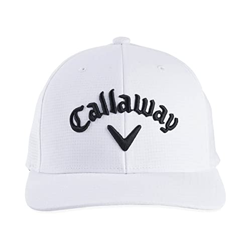 Callaway Men's Hw Cg Tour Perf No Logo 22 Cap - One Size White Black 2022