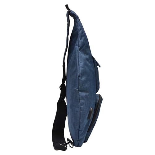 Nupouch Rucksack Pickleball Bag, Anti-Theft Crossbody Sling, USB Charging Connector Port, Backpack, Soho Collection Navy