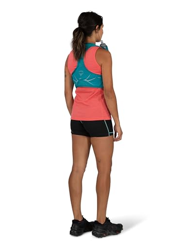 Osprey Dyna LT Women's Running Hydration Vest with Hydraulics Soft Flasks, Cascade Blue/Silver Lining, Medium