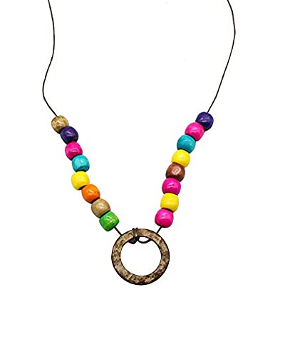 Girls Bohemian Rainbow Dress 2-12T with Necklace - Flower Yellow 9-10 Years