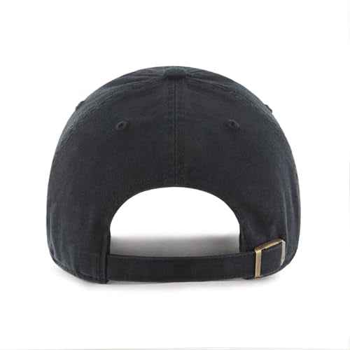 47 Brand Los Angeles LA Dodgers Clean Up Hat Cap Adjustable (All Black)