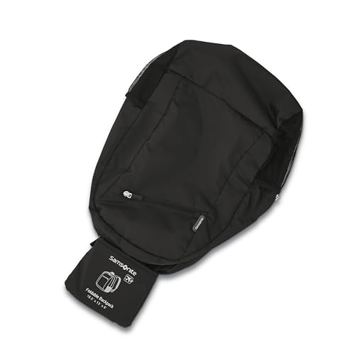 Samsonite Foldaway Backpack Black One Size Travel Daypack Compact Storage