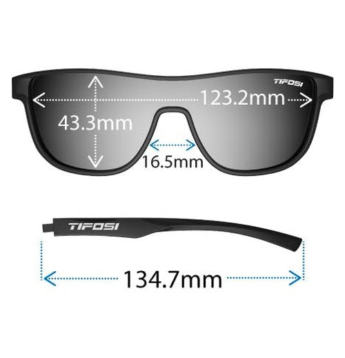 Tifosi Optics Sizzle Sunglasses (Avant Clear - Smoke Bright Blue Mirror Lens)