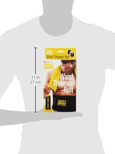 Sports Research® Sweet Sweat Waist Trimmer - Premium Sweat Enhancing Fitness Belt for Women & Men - 5 Adjustable Sizes