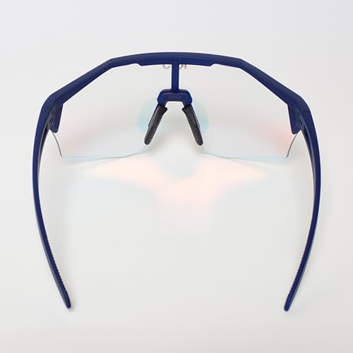 KOO Alibi Sunglasses | Performance Eyewear for Road, MTB, Road Cycling & Cyclocross Sports - Dark Blue Matt Photochromic Red