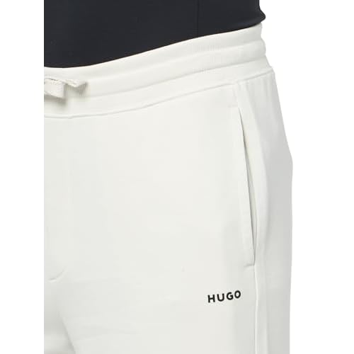 HUGO Mens Hit Logo French Terry Cuffed Joggers