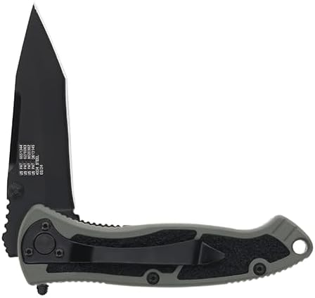 Smith & Wesson Special Ops SPECM 7.4in S.S. Assisted Opening Knife with 3.1in Tanto Blade and Aluminum Handle for Outdoor, Tactical, Survival and EDC