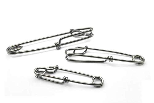 2.0mmx3.2inch Stainless Steel Longline Fishing Snap Clips 5pcs - Tuna & Sharking