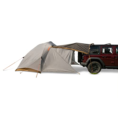 Kelty Caboose 4P Tent and Vehicle Awning Shelter, Universal Attachment for Vans, Trucks, SUVs, Standing Height Door, Massive Vestibule, Fully Freestanding, Designed in Sunny Colorado (2023)