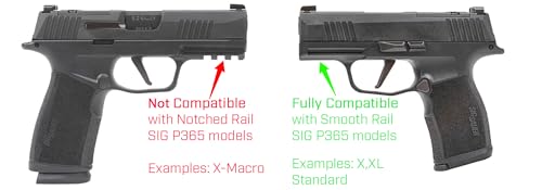 Streamlight 69437 TLR-8 X G sub 500-Lumen Rail-Mounted Tactical Weapon Light with Integrated Green Aiming Laser Exclusively for Sig Sauer P365/XL Closed Rail Systems Only, Black
