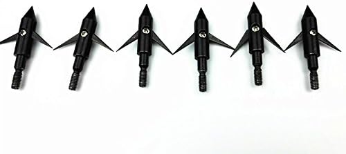 GPP 6PK 150gr Black Hunting 2 Blades Broadheads Arrowhead Bowfishing Arrow Tips