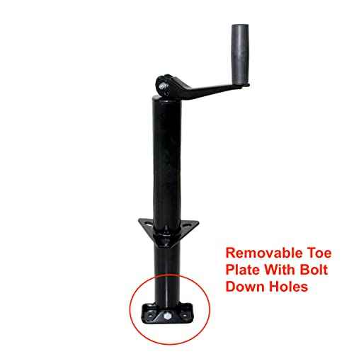 MaxxHaul 70159 14" Lift A-Frame Mount Trailer Jack with Top Wind - 2000 lbs. Capacity