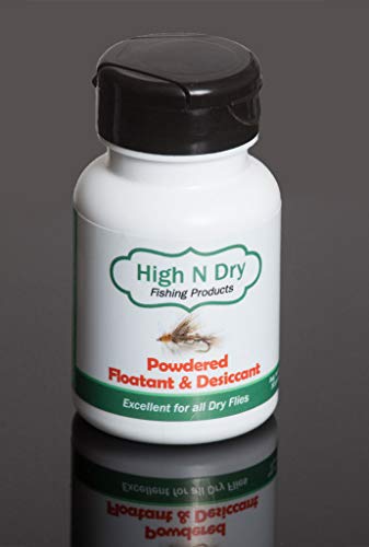 High N Dry Powdered Floatant & Desiccant for Fly Fishing, 30g Bottle