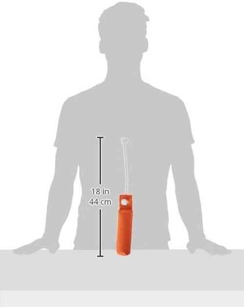Canvas Dog Training Dummy - 2" x 9" - Orange - Heavy Duty, Scent-Absorbing Field Training Dummy
