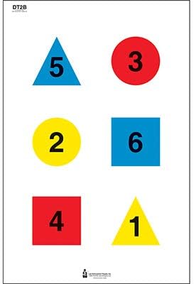 4 Color Discretionary Command Training Target 23 x 35 Inch