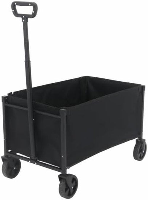 Collapsible Wagon Cart with Wheels, Foldable Utility Carts, 31.5 inch