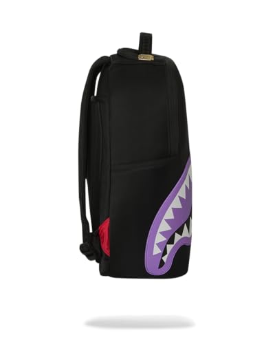 Sprayground Shark Central Purple Backpack with Laptop & Organizer
