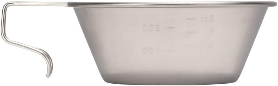 Snow Peak’s Titanium Sierra Cup, E-104, Japanese Titanium, Lifetime Product Guarantee, Lightweight, Compact for Camping or Backpacking