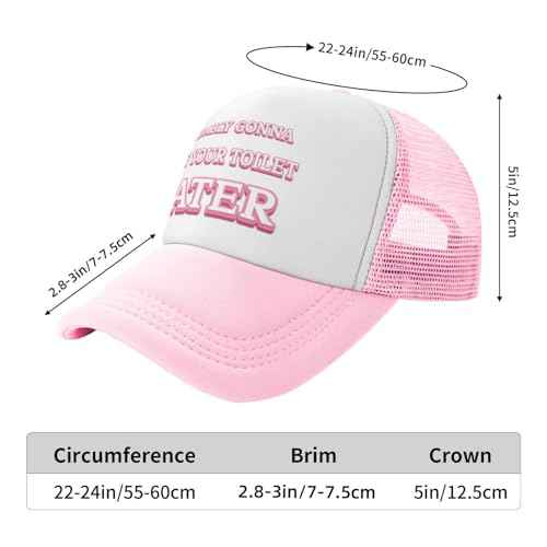 Funny Trucker Hats-Lightweight and Breathable Polyester Mesh Baseball Cap, Adjustable Fit Fishing Black Hat