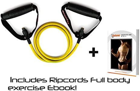 Ripcords Exercise Bands & E-Book- Premium Resistance Bands in 7 Strength Options Lifetime Replacement Warranty