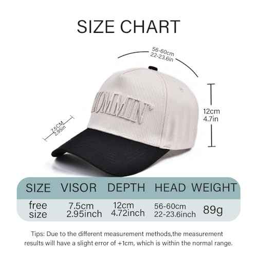 Funny Mommin Hat for Women, Mama Too Busy to Care Truck Hat Gifts Adjustable Washed Cotton Embroidered Mom Baseball Cap