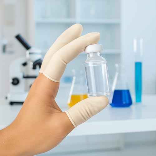 G2PLUS Disposable Finger Cots, 400pcs White Latex Rubber Finger Gloves, Rolled Edge Protective Covers for Electronic Repair, Nail Art, Tattoo, Lab Use, Crafting