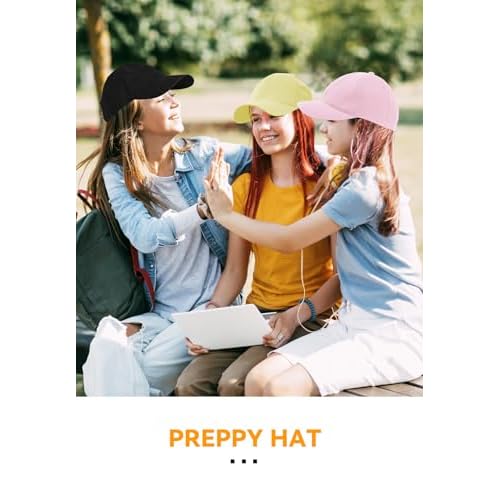Zando Unisex Classic Baseball Caps Adjustable Sports Hats Outdoors Cotton Baseball Hat Cute Preppy Hat Golf Running Dad Hat