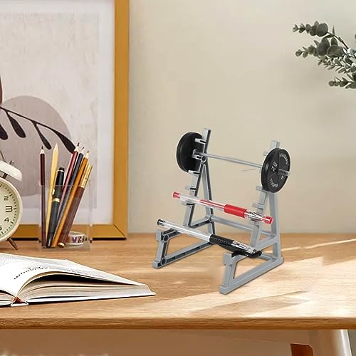 Squat Rack Pen Holder - Fitness & Weightlifting Desk Accessory - As Shown
