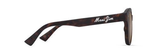 Maui Jim Ihupani AF Round Sunglasses, Matte Dark Havana/Hcl Bronze Polarized, Large