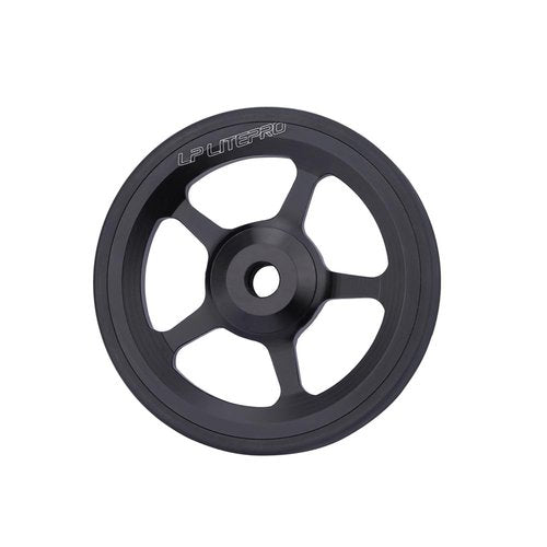 2pcs Folding bike 60mm easy wheel for brompton easywheel aluminum alloy (black)