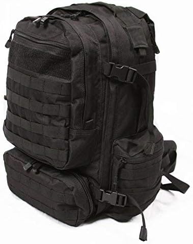 LAPG Operator Tactical Backpack, Adjustable Outdoor Operation Backpack with MOLLE System, Hiking Knapsack - Black