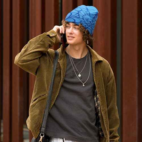 Men Women Y2K Beanies Gothic Graphic Knitted Hat Winter Warm Beanies Casual Outdoor Skull Cap