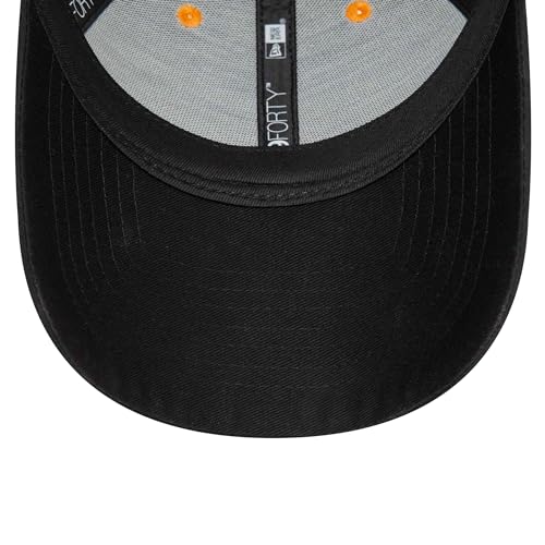 New Era Men's 940 Mclaren Automotive Contrast Piping 9Forty Baseball Cap Black, BLACK, osz