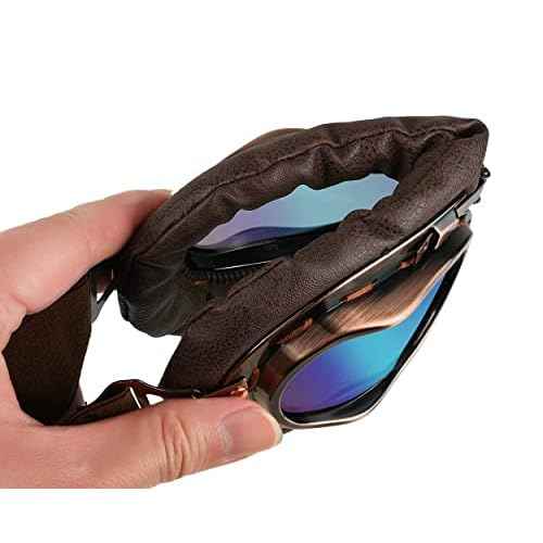 Cosplay Goggles Steampunk Motorcycle Goggles Costume Retro Pilot Style