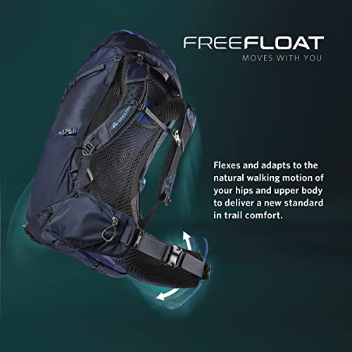 Gregory Zulu 55L Unisex Hiking/Backpacking Pack, Freefloat Hipbelt, Internal Hydration Sleeve For Water Bladder, (Reservoir Not Included), Medium/Large, Forage Green