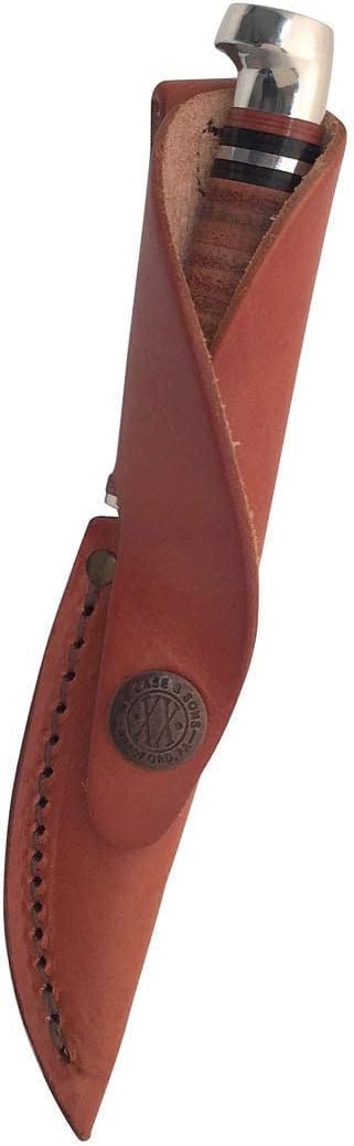 Case WR XX Pocket Knife Fixed Blade Polished Leather Item #379 - (M 3 Finn SS) - Length Closed: 6 1/2 Overall Inches