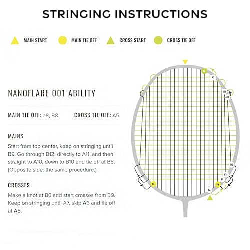 YONEX Nanoflare 001 Ability Badminton Racquet (Strung) - Graphite Frame Hi-Flex Slim Shaft Racket - Black/Red