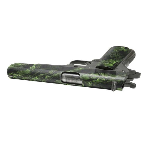 GunSkins Precut Pistol Accent Skin for 1911- Compatible with Airsoft AEG BB Gun - Vinyl Wrap - Easy to Install - 100% Waterproof - Matte Finish - Made in USA - Proveil Reaper Z
