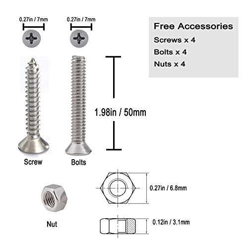 5 Inch Boat Cleat - 2 Pack Stainless Steel Docking Mooring Hardware