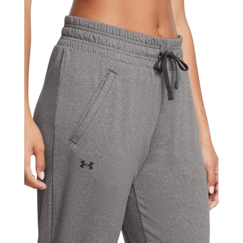 Under Armour Women's Tech Pants - Charcoal Light Heather / Black / Medium