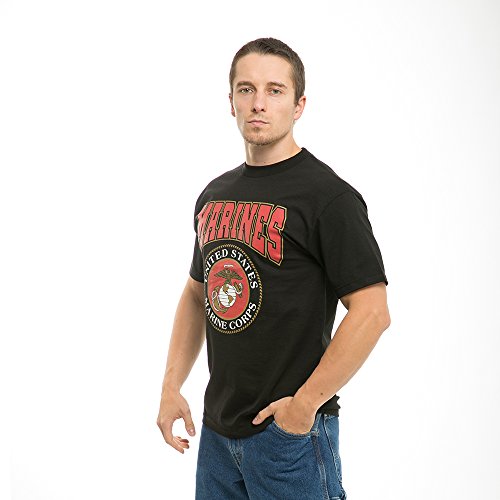 Rapiddominance Classic Military Tee XL Black - Durable Screen Printed T-Shirt for Uniforms