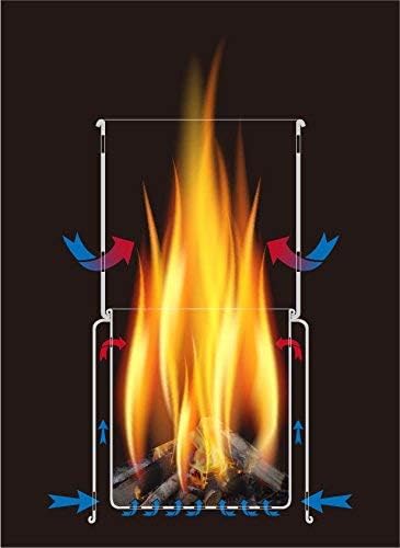 TOAKS Ultralight Titanium Collapsible Wood Burning Stove for Camping & Backpacking