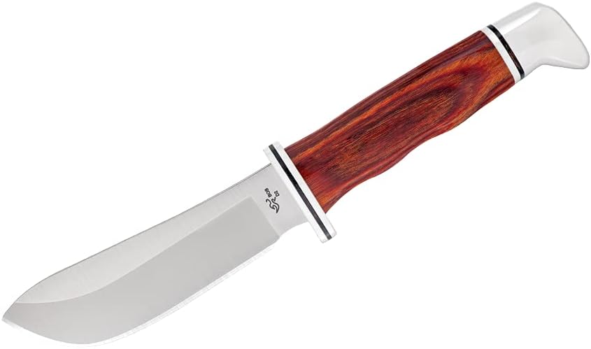Buck Knives 103 Skinner Fixed Blade Hunting Knife, 4" Stainless Steel Blade with Leather Sheath