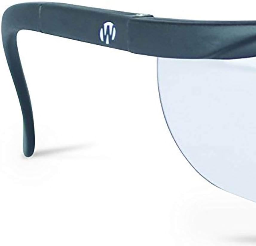 Walker's Sport High-Grade Polycarbonate Lenses Half Frame Soft Rubber Nose Piece Adjustable Safety Shooting Glasses