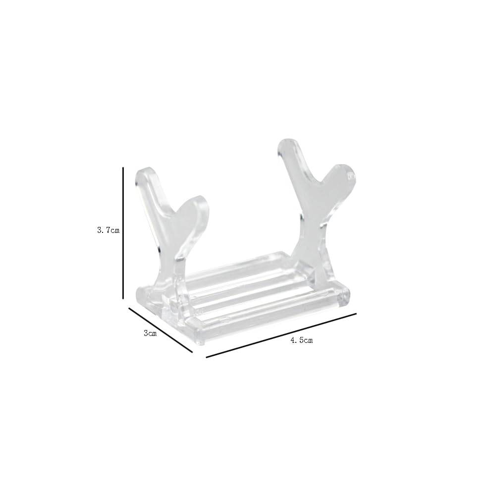 lasenersm 4 Pieces Fishing Lure Display Stand Acrylic Fishing Lure Showing Stand Shelf Fishing Lure Holder Fishing Lure Storage Organizer Fishing Lure Rack Fishing Bait Display(Transparent, S)