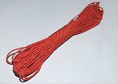 1pcs 550 Reflective Paracord 7 Core Parachute Cord 100FT Strand for Buckles Bracelet Light Grey(Light Grey)