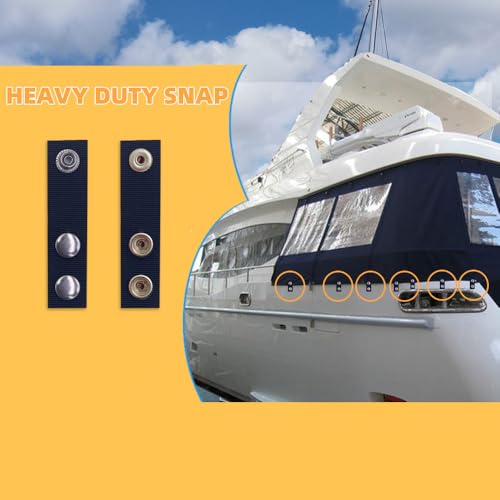 304 Steel Boat Cover Snap Extender 2-3 Inch Black for Boat Canvas