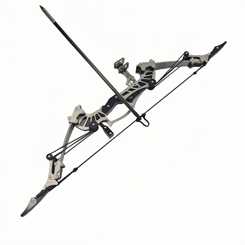 16" Compound Bow and Arrow Set 16lbs, Right/Left Handed for Target Shooting Hunting Games Archery Bow Set Gift