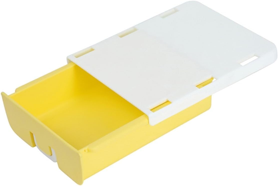 Homoyoyo Drawer Storage Box Hidden under Desk Organizer Smooth Surface Easy to Pull Holds Pencils Erasers Kitchen Items Jewelry