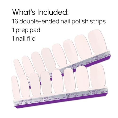 Color Street Glazed Over Nail Polish Strips - 16 Double-Ended Pink Shimmer